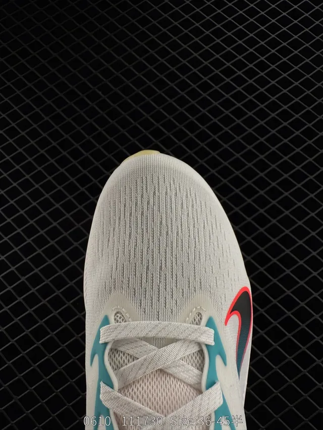 Nike Zoom Winflo 7X Gris clair Bleu sarcelle Rouge Chaussures de course 5