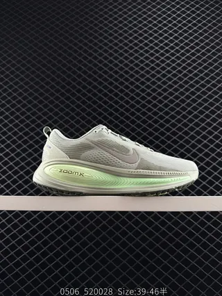 Nike ZoomX Gray Green Knit Mesh Running Shoes 2