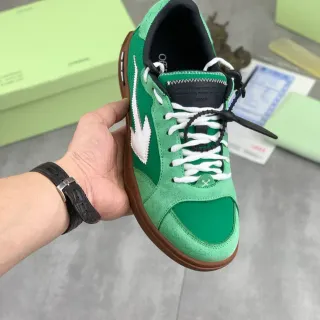 Off-White Arrow Green Suede Lifestyle Sneakers