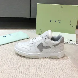Off-White Arrow White and Gray Lifestyle Sneakers