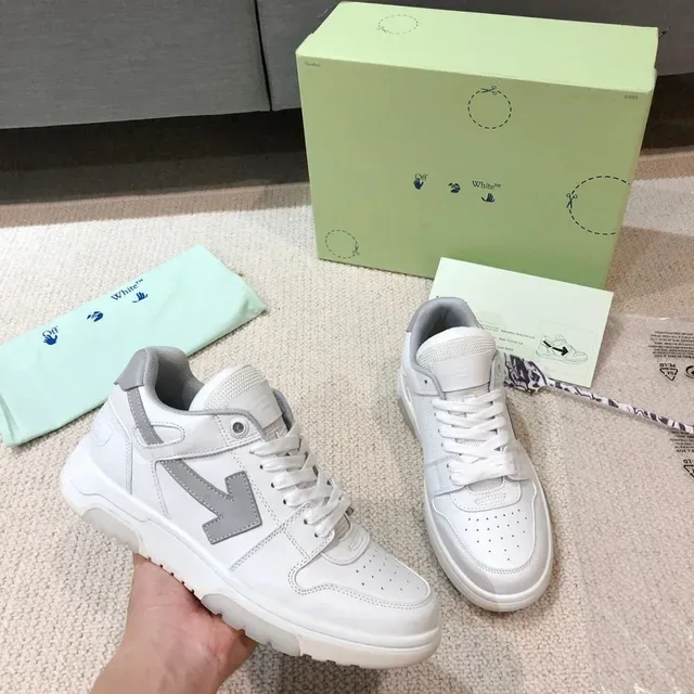 Off-White Arrow White and Gray Lifestyle Sneakers 6