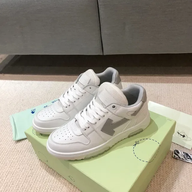 Off-White Arrow White and Gray Lifestyle Sneakers 7
