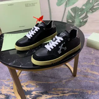 Off-White The Ten Black and Pale Yellow Lifestyle Sneakers