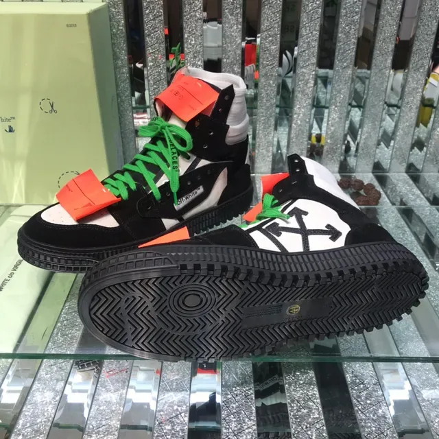 Off-White The Ten 黑绿 高帮 工业细节 生活方式运动鞋 2