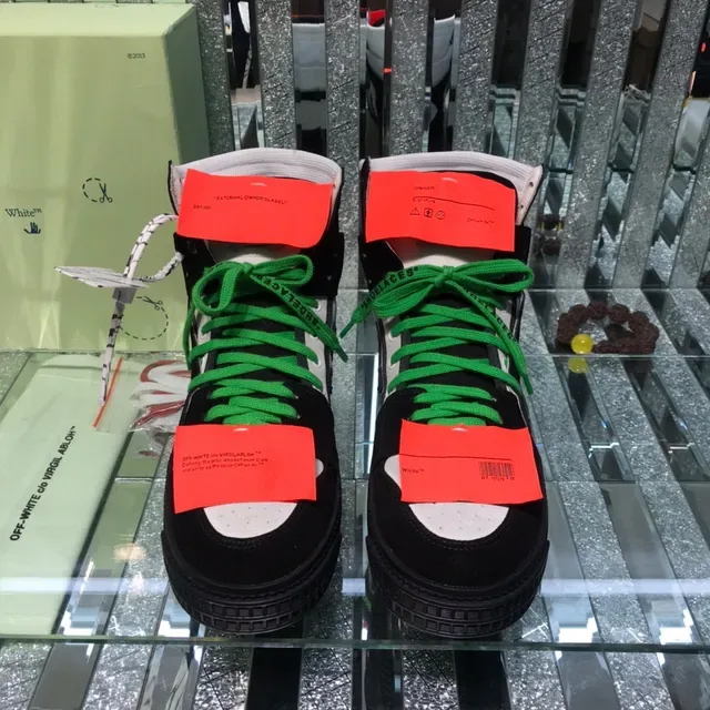 Off-White The Ten 黑绿 高帮 工业细节 生活方式运动鞋 4