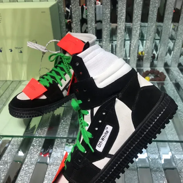 Off-White The Ten 黑绿 高帮 工业细节 生活方式运动鞋 6