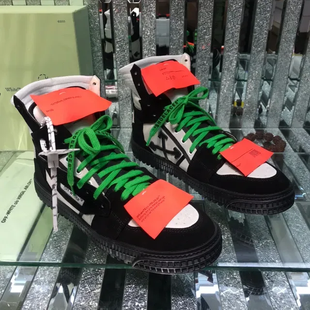 Off-White The Ten 黑绿 高帮 工业细节 生活方式运动鞋 8