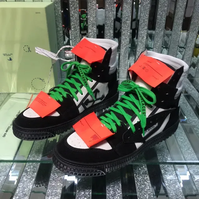 Off-White The Ten 黑绿 高帮 工业细节 生活方式运动鞋 9