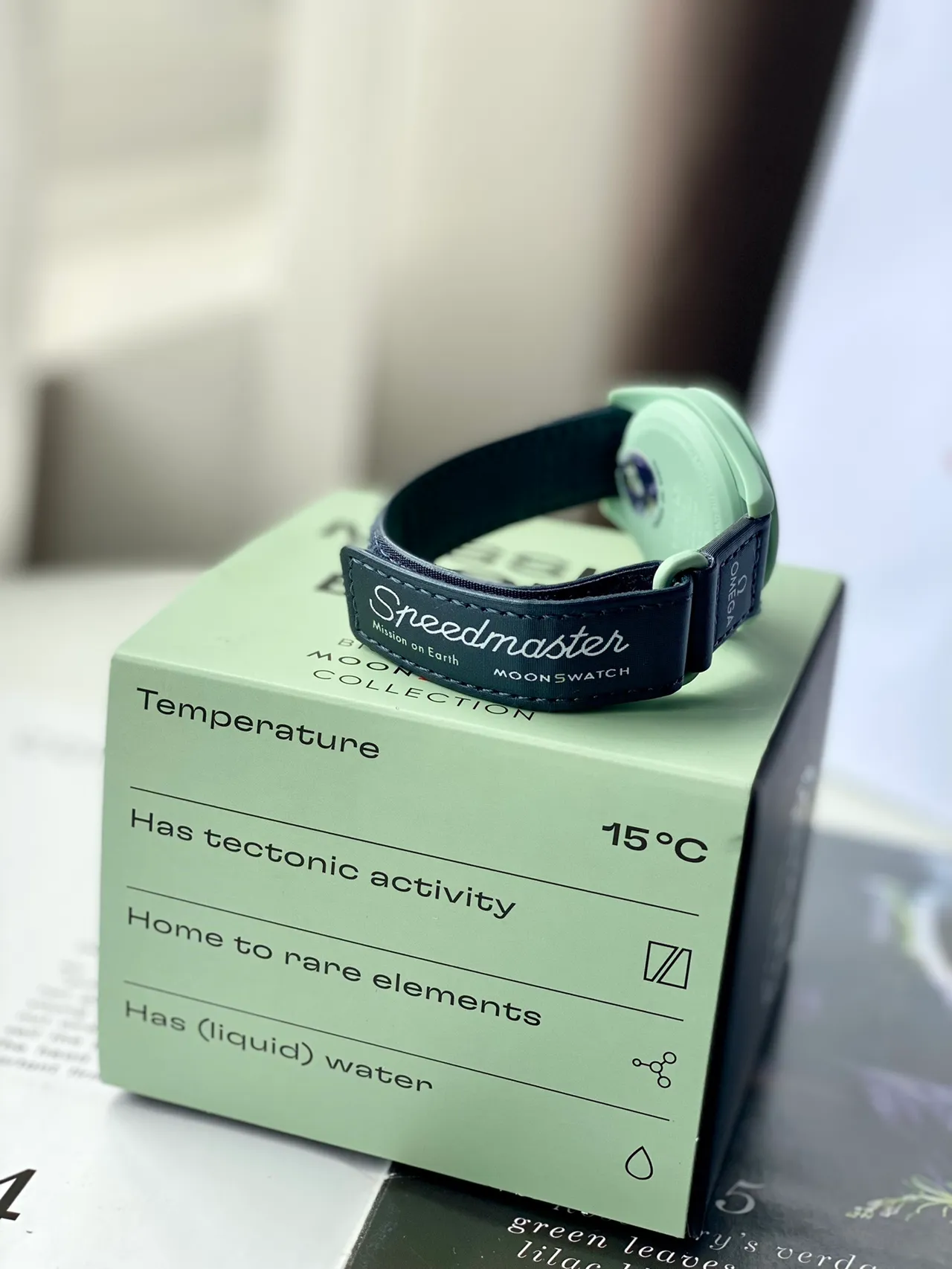 Omega Speedmaster Moonswatch Mint Green Mechanical Watch 3