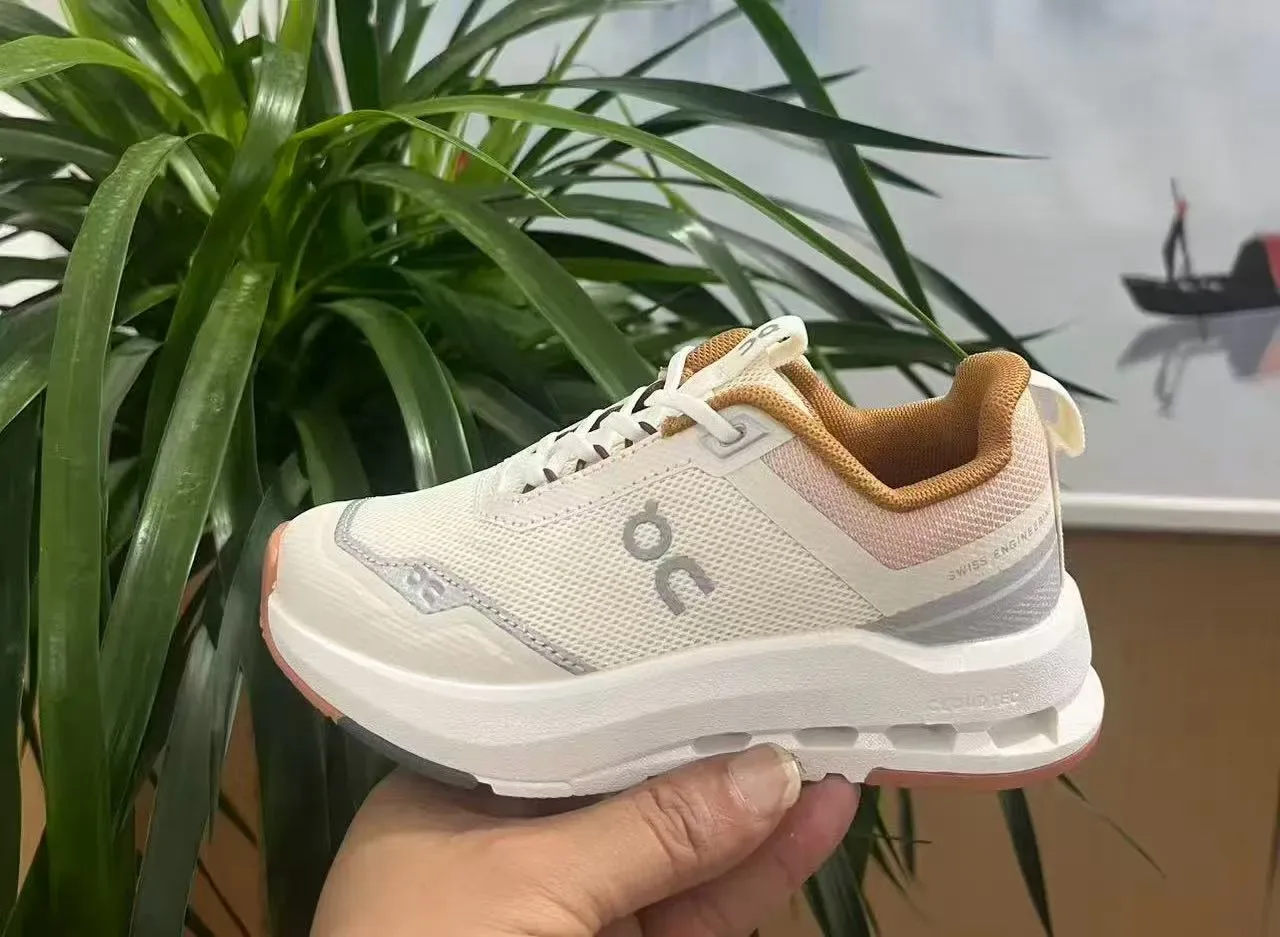 On Cloud Negro Blanco Suela Media Upper Malla Zapatillas Lifestyle 4
