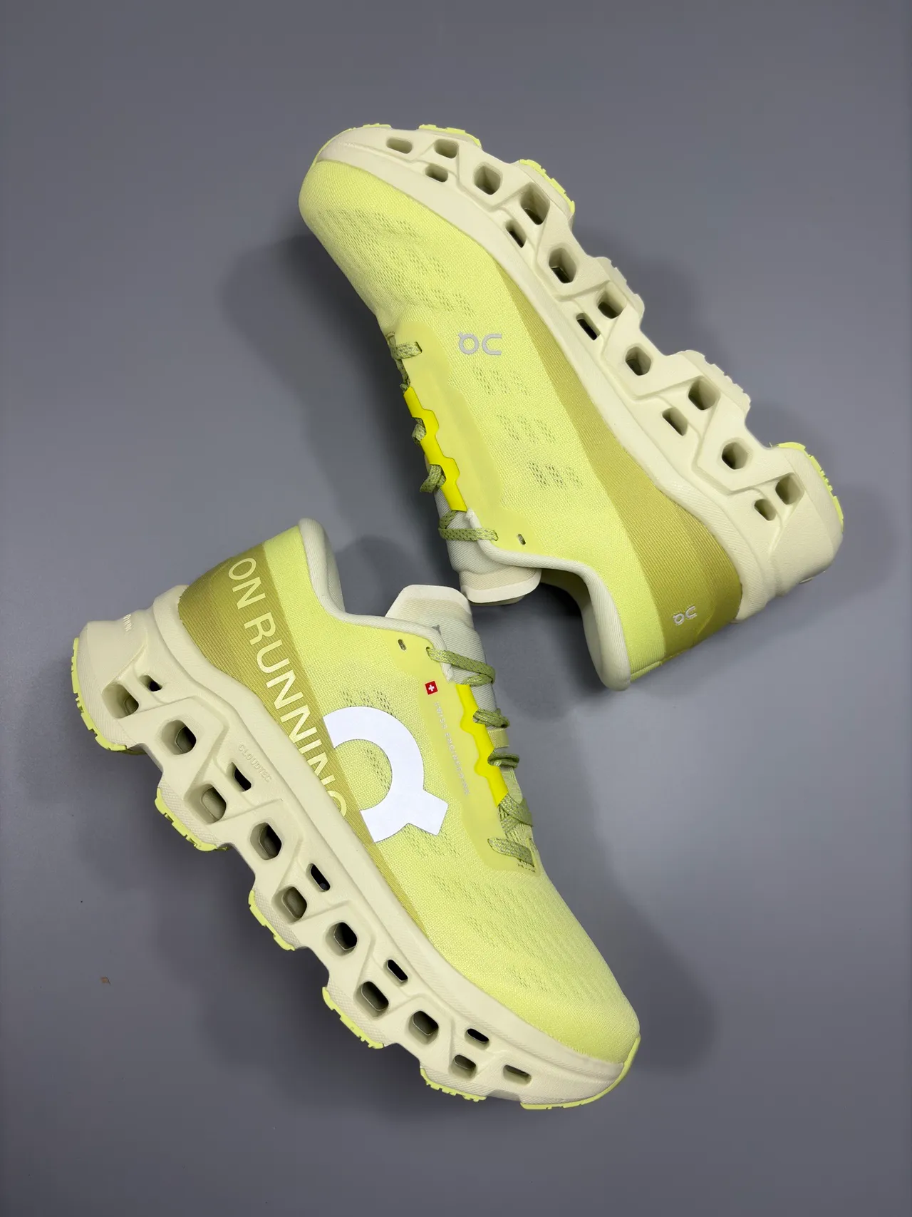 On Cloudmonster Lime Yellow 跑步鞋 7