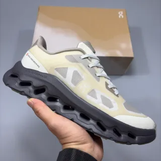 On Cloudsurfer CloudTec Phase Beige Gray Lifestyle Sneakers