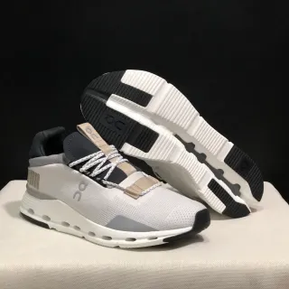 On Gray Black Engineered Mesh Upper Integrated Strap Closure Lifestyle Sneakers