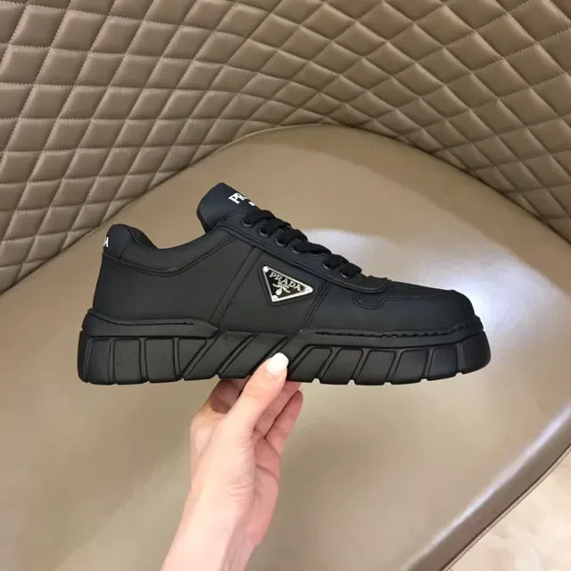 Prada Cloudbust Black Leather Lifestyle Sneakers 6