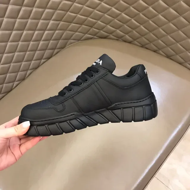 Prada Cloudbust Black Leather Lifestyle Sneakers 8