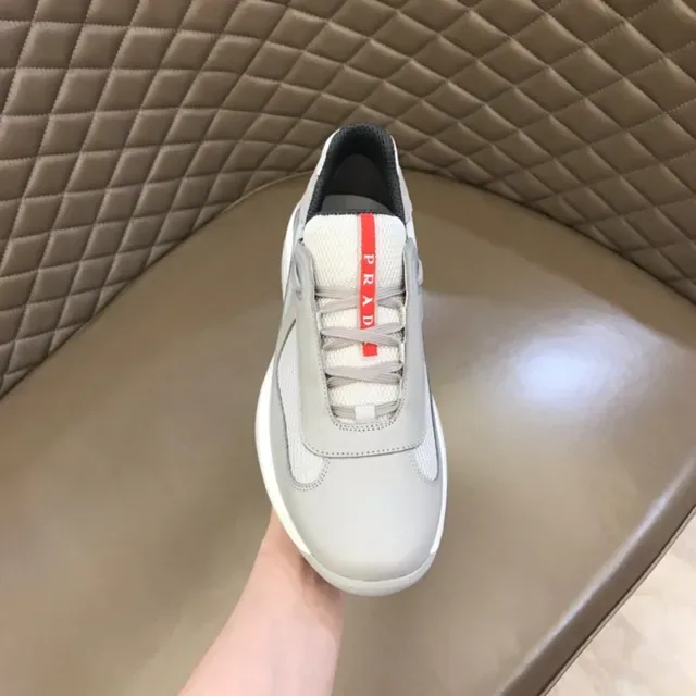 Prada Cloudbust Light Gray Laceless Lifestyle Sneakers 3