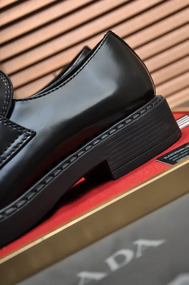 Prada Cloudbust Thunder Black Leather Loafers 3