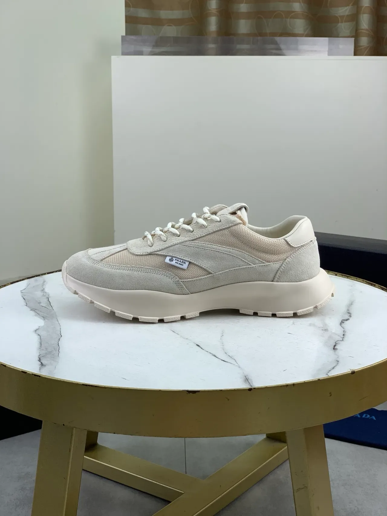 Prada Cloudbust Tonal Beige Lifestyle Sneakers 5