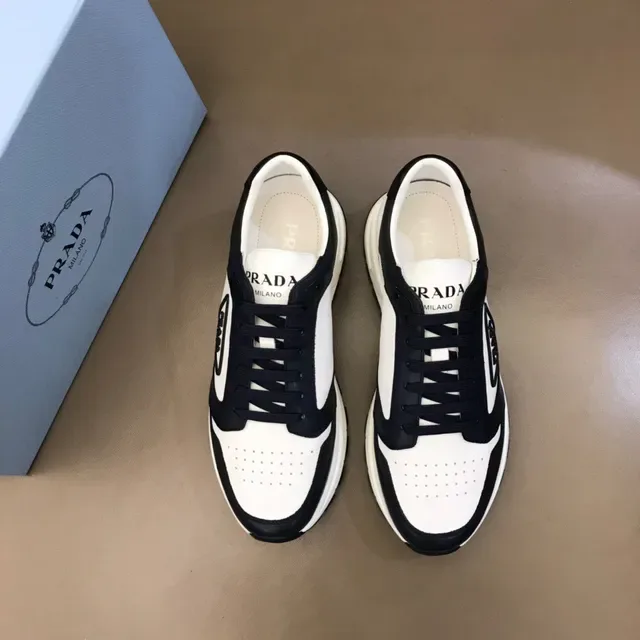Prada Cloudbust White and Navy Lifestyle Sneakers 2