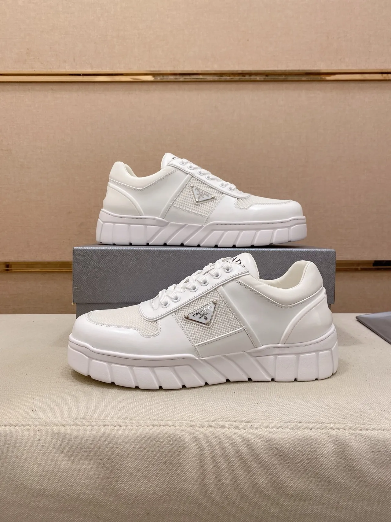Prada Cloudbust White Chunky Sneakers 7