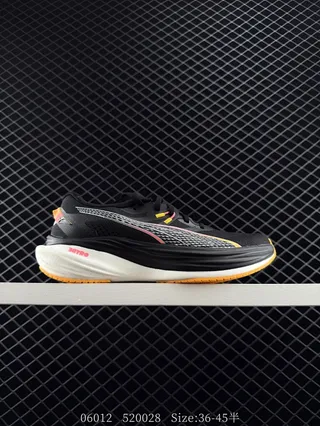 Puma Deviate NITRO 3 কালো সাদা কমলা দৌড়ের জুতো 2