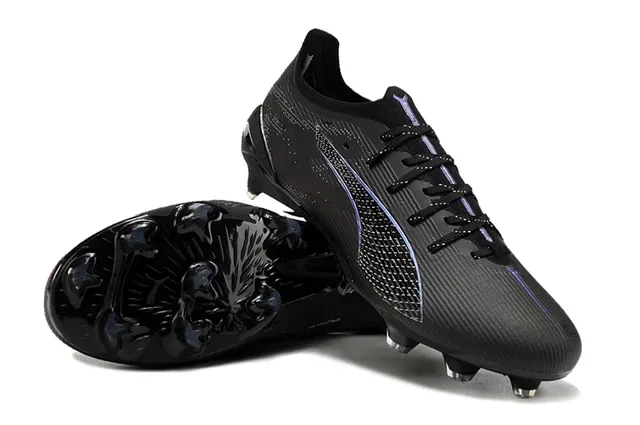 Puma Future Z Negro Azul Low-Cut Upper Sintético Texturizado Agrafe Firme Zapatos de Fútbol 4