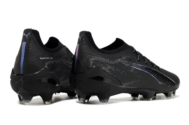 Puma Future Z Negro Azul Low-Cut Upper Sintético Texturizado Agrafe Firme Zapatos de Fútbol 5