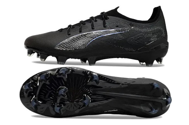 Puma Future Z Negro Azul Low-Cut Upper Sintético Texturizado Agrafe Firme Zapatos de Fútbol 6