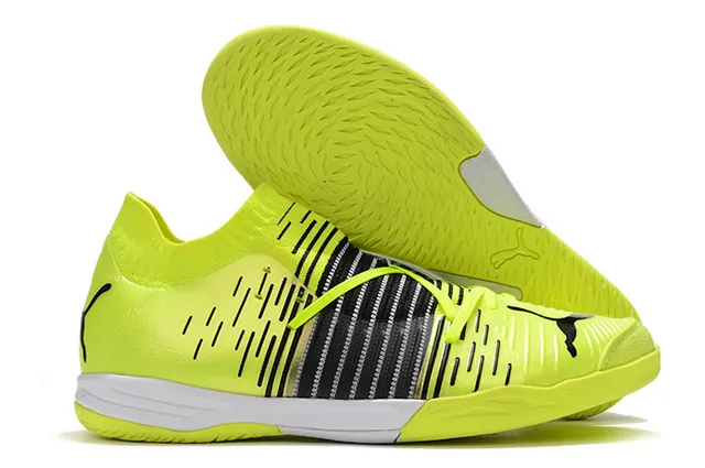 Puma Future Z أسود أزرق كمية جوارب مقاس مضبوط مخطط علوية اصطناعية أحذية كرة قدم داخلية 2