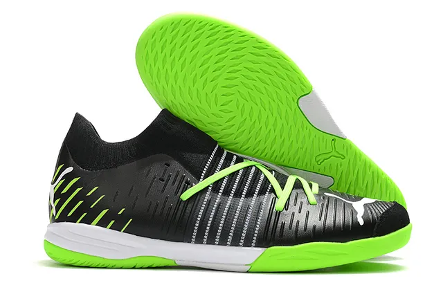 Puma Future Z أسود أزرق كمية جوارب مقاس مضبوط مخطط علوية اصطناعية أحذية كرة قدم داخلية 3