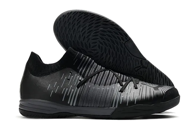 Puma Future Z أسود أزرق كمية جوارب مقاس مضبوط مخطط علوية اصطناعية أحذية كرة قدم داخلية 5
