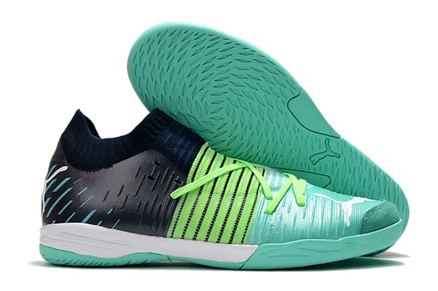 Puma Future Z أسود أزرق كمية جوارب مقاس مضبوط مخطط علوية اصطناعية أحذية كرة قدم داخلية 7