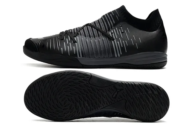 Puma Future Z أسود أزرق كمية جوارب مقاس مضبوط مخطط علوية اصطناعية أحذية كرة قدم داخلية 20