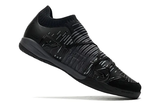 Puma Future Z أسود أزرق كمية جوارب مقاس مضبوط مخطط علوية اصطناعية أحذية كرة قدم داخلية 21
