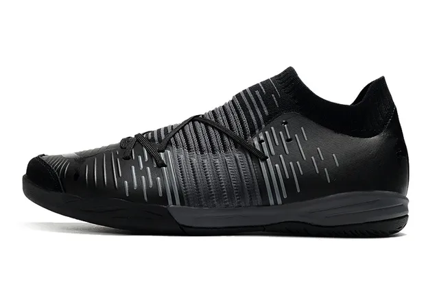 Puma Future Z أسود أزرق كمية جوارب مقاس مضبوط مخطط علوية اصطناعية أحذية كرة قدم داخلية 23