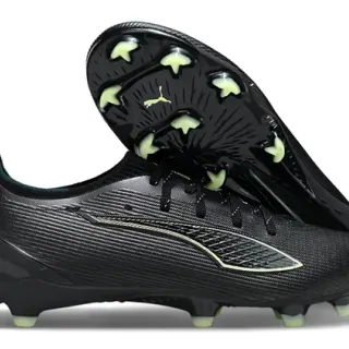 Puma Future Z 黑绿 低切 针织 合成鞋面 硬地 足球鞋
