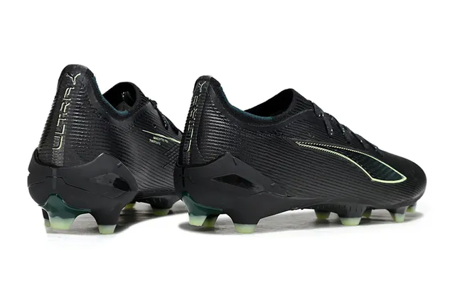 Puma Future Z Black Green Low-Cut Ribbed Synthetic Upper Firm-Ground Soccer Shoes 5