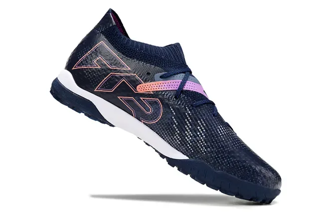 Puma Future Z Navy Pink Knit Upper Low-Cut Collar Sneakers 2