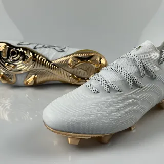 Puma Future Z 白金 低帮针织鞋面 金属点缀 人工草地 足球鞋