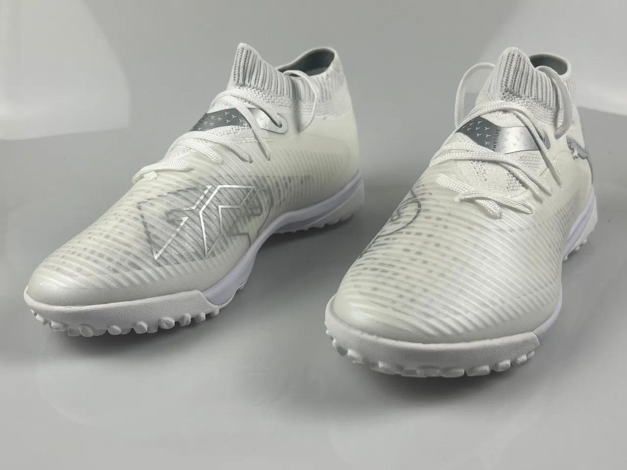 Puma Future Z Blanc Violet Col tricoté côtes Synthétique Supérieur Turc Chaussures de Football 3