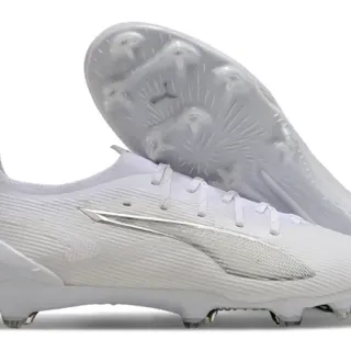 Puma Future Z White Silver Firm-Ground Soccer Shoes