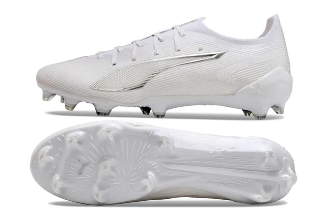 Puma Future Z Zapatos de fútbol blanco plata firm ground 6