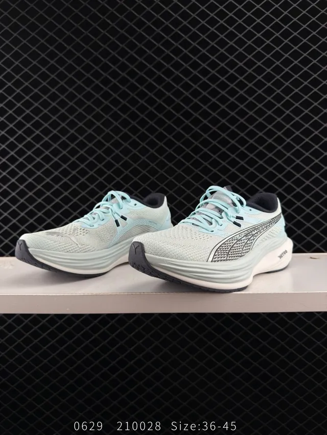 Puma Nitro Blue White হালকা জাল উপর মোটা ফেনা মিডসোল রানিং শু 2