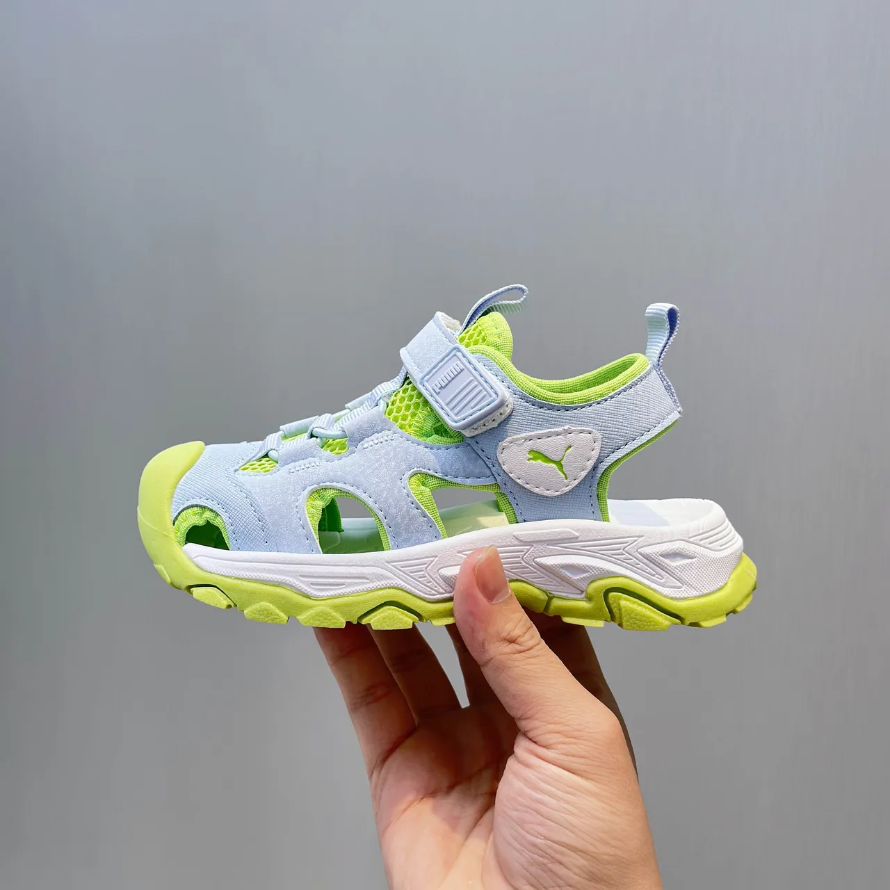 Puma Trail Cat বাচ্চাদের কালো ক্যাজুয়াল স্যান্ডেলস 5