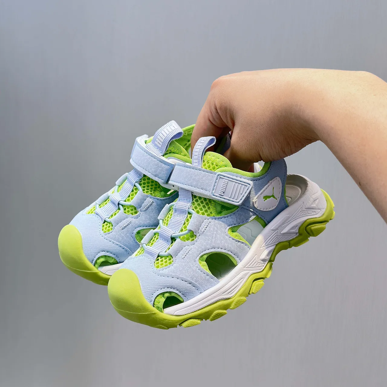 Puma Trail Cat বাচ্চাদের কালো ক্যাজুয়াল স্যান্ডেলস 10