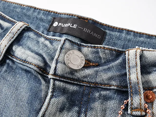 Purple Brand Distressed Paint-Splattered Light-Wash Slim-Fit Jeans 13