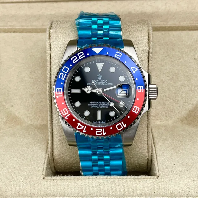 Rolex GMT-Master II Black Dial Blue and Red Bezel Mechanical Watch 2