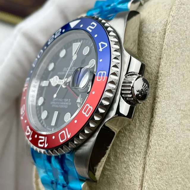Rolex GMT-Master II Black Dial Blue and Red Bezel Mechanical Watch 7