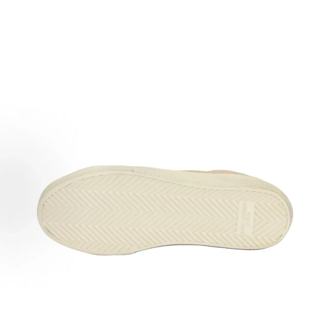 Saint Laurent Sneakers Lifestyle en Suède Beige avec Logo Brodé 2