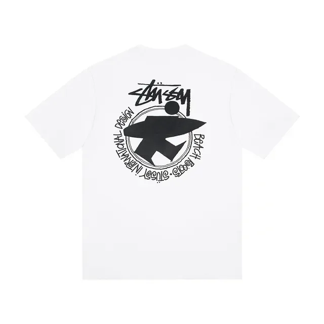 T-shirt graphique Stussy à logo circulaire 3